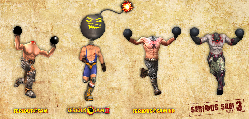 Illustration for article titled Oh How Serious Sam's Headless Kamikaze Has Grown